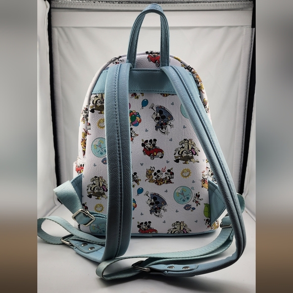 Loungefly Vintage Mickey & Minnie Mini Backpack - Picture 2 of 4